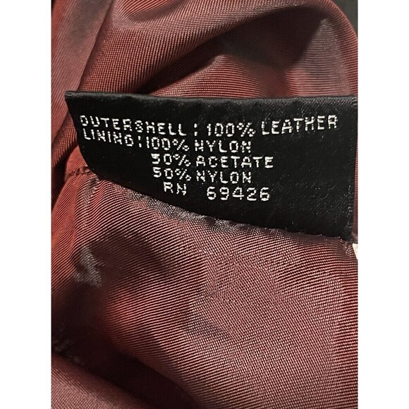 Wilsons Leather Womens Black Leather Jacket Coat Sz L Long Sleeve Pockets 90’s - Picture 11 of 15